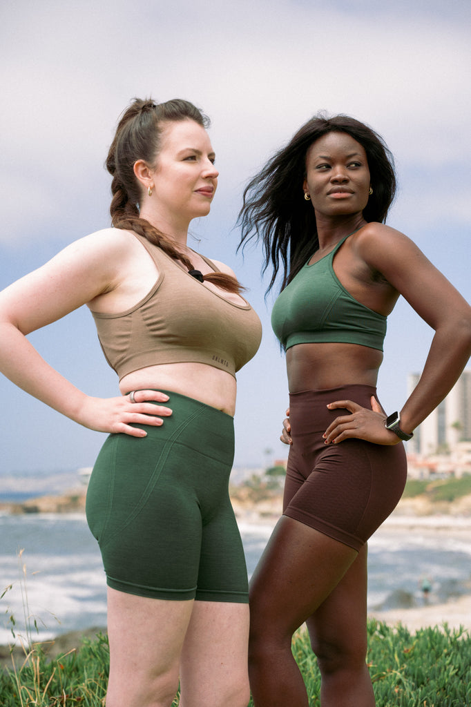 Mocha Bliss Seamless Open Back Sports Bra