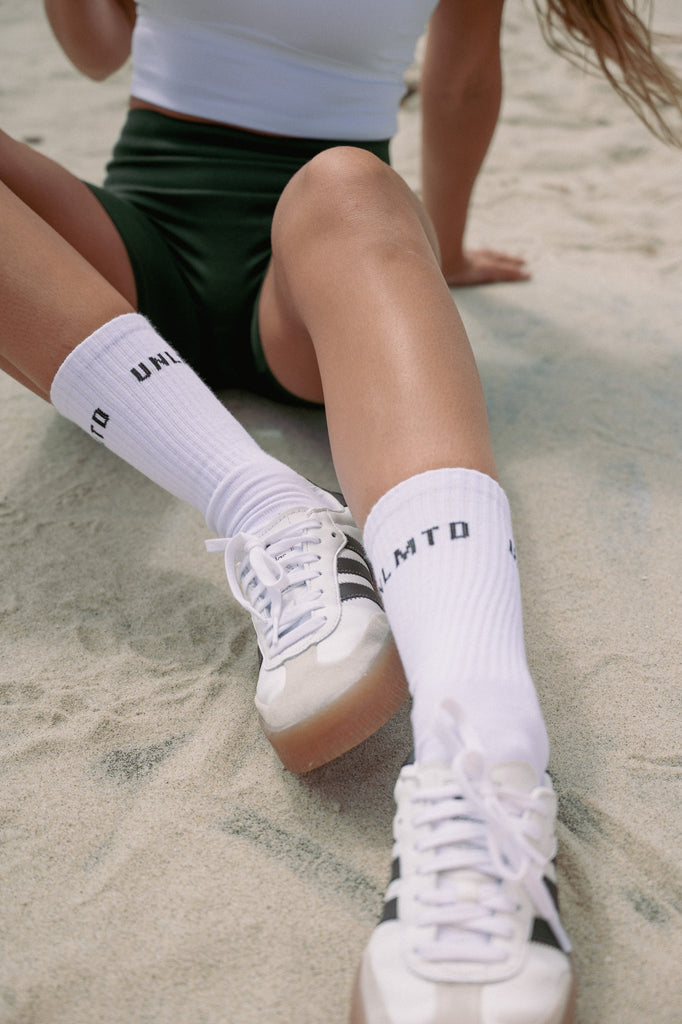 UNLMTD Daily Stride Ribbed Comfort Crew Socks